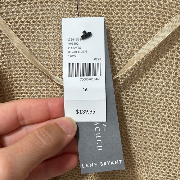 Lane Bryant Tie Front Sweater NWT size 16 - Picture 3 of 6